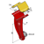 Bras support de disque VADERSTAD 155884 adaptable - BlackSteel©