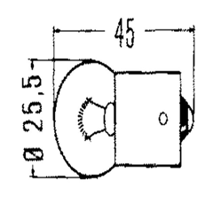 Lampes de type P 21 W et PY 21 W - phares et feux (Vendu par 10)