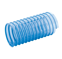 Gaine Polyuréthane renforcée spiralé PVC Bleue - Spécial semoir - 25m