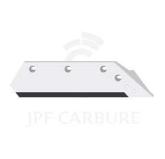 Soc carbure Droit à pointe boulonnée 18" pour charrue KUHN HUARD 622236 adaptable