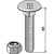 Boulon à tête bombée M10x1,5x40 - 8.8 avec écrou à freinage interne