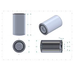 Filtre à gasoil adaptable HIFI FILTER SN80019