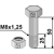 Boulon M8x1,25 x 50 pour broyeur AGRIA adaptable - Blacksteel©