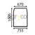 Pare-brise plat - teinté pour téléscopique JCB 827/80111 adaptable
