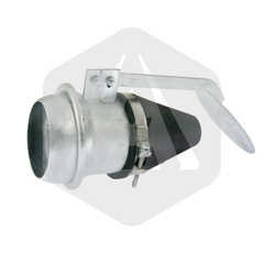 Raccord 150 mm galva + cône caoutchouc + diffuseur adaptable