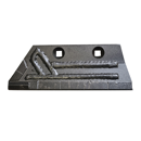 Soc de rasette Gauche carbure et rechargement pour charruet KUHN HUARD 631103631031 adaptable