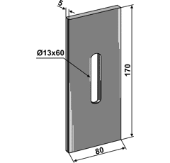 Abstreifer für Packerwalze 51R102 Rabe Nachbau