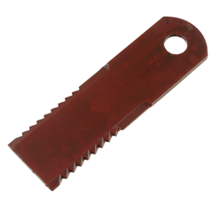 Couteau cranté 173x50x4 mm - Ø18.1 mm pour moissonneuse-batteuse CLAAS adaptable