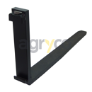 Fourche à palette 125 x 45 x 1200 mm pour téléscopique MANITOU 415618 adaptable