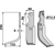 Lame gauche pour Fraise/Rotavator GOLDONI 3936 adaptable - 