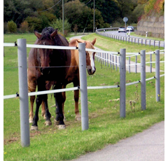 Recycling-Pfähle - rund mit Spitze - 100 mm