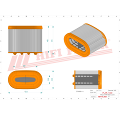 Filtre à air adaptable HIFI FILTER SA17708