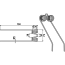 Dent de pick-up pour presse à balle CLAAS 8603510 adaptable - BlackSteel©