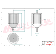 Filtro diesel HIFI FILTER BE4019 Adaptable