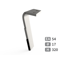 Dent de herse rotative Gauche 2 plaquettes carbure PERUGINI 320425 adaptable