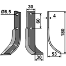 Fräsmesser Rechts 180 x 30 Honda Nachbau
