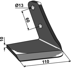 Ersatzflügel - rechts Farmet Turbulent Nachbau 1013002404
