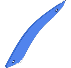 Streichblech-Streifen 4 - links SRP350WL4M Rabe by Muzzi Industrie