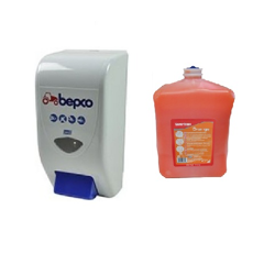 Savon pour mains 4 L + distributeur mural