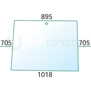 Pare-brise pour machine agricole FENDT 258514210100 adaptable