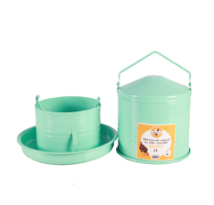 Abreuvoir poule / volailles métal en tôle émaillé 3 L - 4 poules CHICK'A