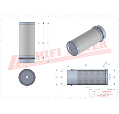 Filtre à air sécurité adaptable HIFI FILTER SA14677