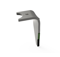 Dent de herse rotative Droite 3 plaquettes carbure avec rechargement KUHN K2512380 adaptable