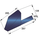 Aileron de coutre gauche pour charrue GREGOIRE ET BESSON 172323 origine