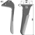 Dent droite pour herse rotative EMY-ELENFER 2901271 adaptable - BlackSteel©