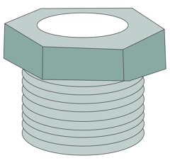 Ecrou presse étoupe M30 x 2 mm MZ