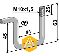 Peigne pour semoir KÖCKERLING 585073 adaptable