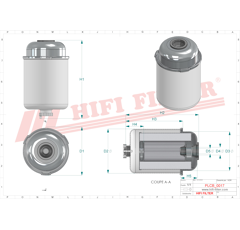 Filtre à gasoil
 adaptable HIFI FILTER SN70552