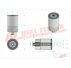 Filtre à gasoil adaptable HIFI FILTER SN80022