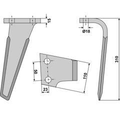 Kreiseleggenzinken - rechts RH85R RH  Sicma
