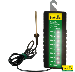 Testeur clôture 8 niveaux avec câble tige de terre - PATURA