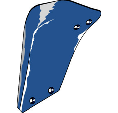 Düngereinlegerstreichblech - links 3470601M Lemken by Muzzi Industrie