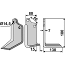 Fräsmesser Rechts 180 x 80 Sicma (Miglianico) Nachbau
