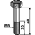 Boulon M6x40 pour bineuse adaptable - BlackSteel©