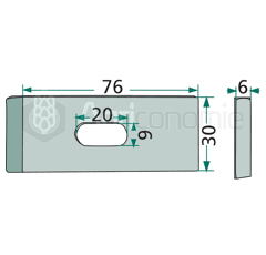 Couteau pour ensileuses VICON-PZ MH-478 adaptable