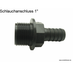 Schlauchanschluss Gew.1",Tülle 20, länge 72,5 Agrotop