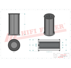 Filtre hydraulique adaptable HIFI FILTER SH52327