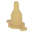 Tétine pour bouteille caoutchouc beige 60 mm