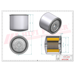 Filtre hydraulique adaptable HIFI FILTER SH60134