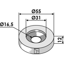 Distanzscheibe Ø55x12xØ16,5 für Mulcher Röll – Nachbau
