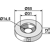 Distanzscheibe Ø55x12xØ16,5 für Mulcher Röll – Nachbau