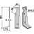Lame gauche pour Fraise/Rotavator GOLDONI MT10 adaptable 