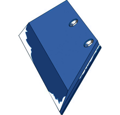 Scharblatt - rechts 3352010M Lemken by Muzzi Industrie