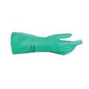 Gants longs verts 32cm nitrile réutilisables