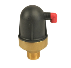Purgeur air plastique 1" Base laiton