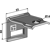 Halter für Zinken 45x10 - 50x50 - Bohrung 14